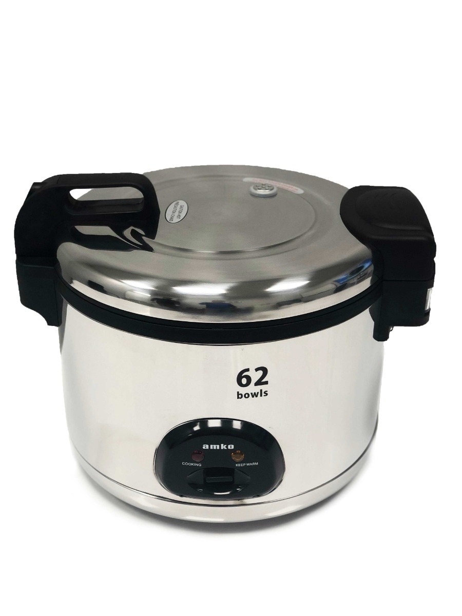 Amko 120 Volt Electric Rice Cooker/Warmer, 62 Bowls
