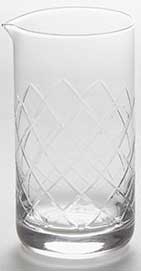American Metalcraft Hand Cut Diamond Cocktail Mixing Glass, 25 Ounce