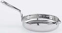 American Metalcraft Stainless Steel Oval Hammered Mini Fry Pan, 14 Ounce