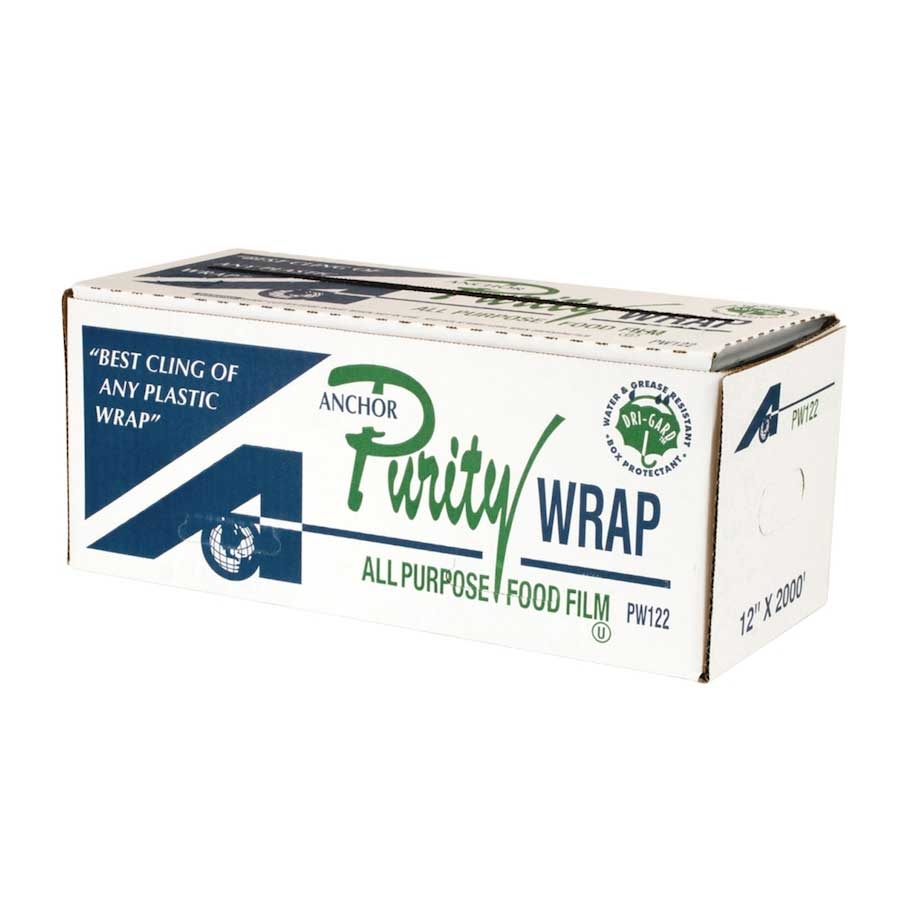 Anchor Packaging Purity Wrap Polyvinyl Chloride All Purpose Food Film, 12 inch x 2000 Feet