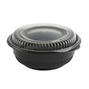 Anchor Packaging Incredi-Bowl Round Black Polypropylene Bowl with Lid, 16 Ounce Capacity -- 250 per case