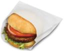 Bagcraft Corporation White Paper Grease Resistant Sandwich Bag, 6 x 3/4 x 6 1/2 inch -- 2000 per case