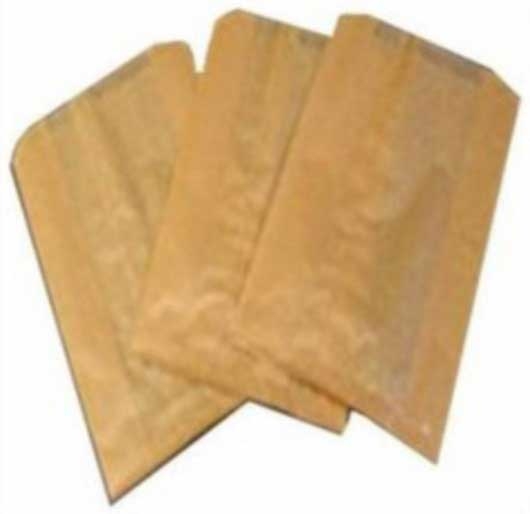 Bagcraft Kraft Sanitary Napkin Disposal Wax Bag Liner, 7.5 x 3.5 x 10.25 inch -- 500 per case