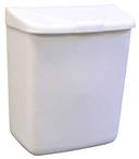 Hospital Specialty Company White PPC Feminine Hygiene Waste Receptacle, 9 x 11 x 4 inch