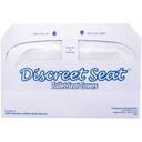 Hospital Specialty Discreet Seat White 1/2 Fold Toilet Seat Cover -- 5000 per case