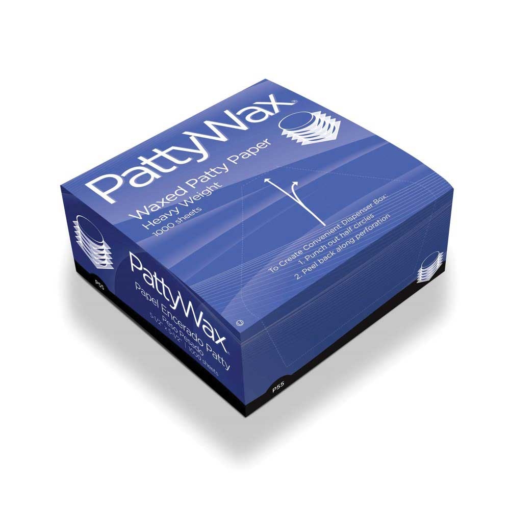 Bagcraft P6 Series Paper White Heavy Weight Dry Waxed Patty Sheet, 6 x 6 inch -- 12000 per case
