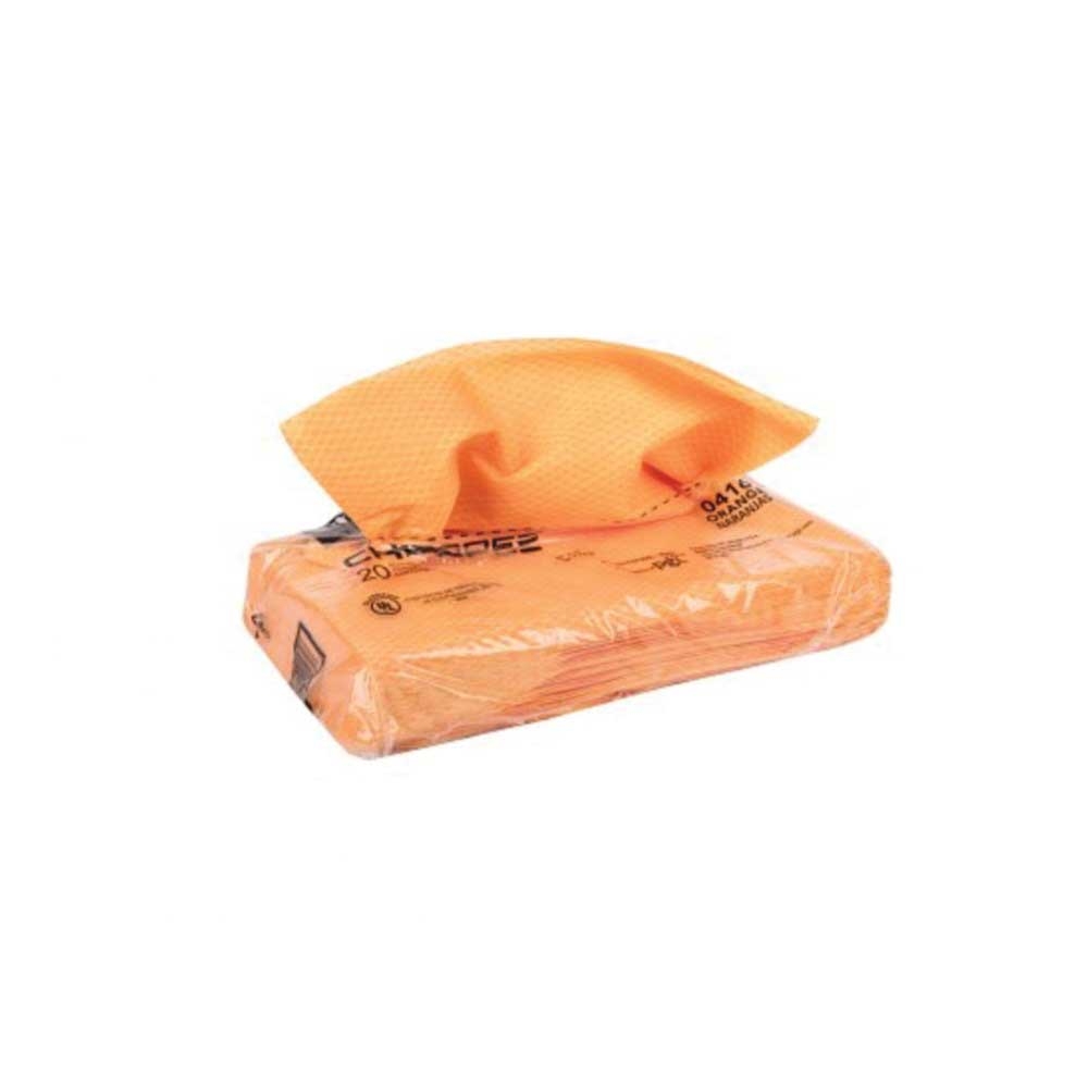 Chicopee Stretch n Dust Orange Viscose Fibers Dust Cloth, 24 x 24 inch -- 100 per case