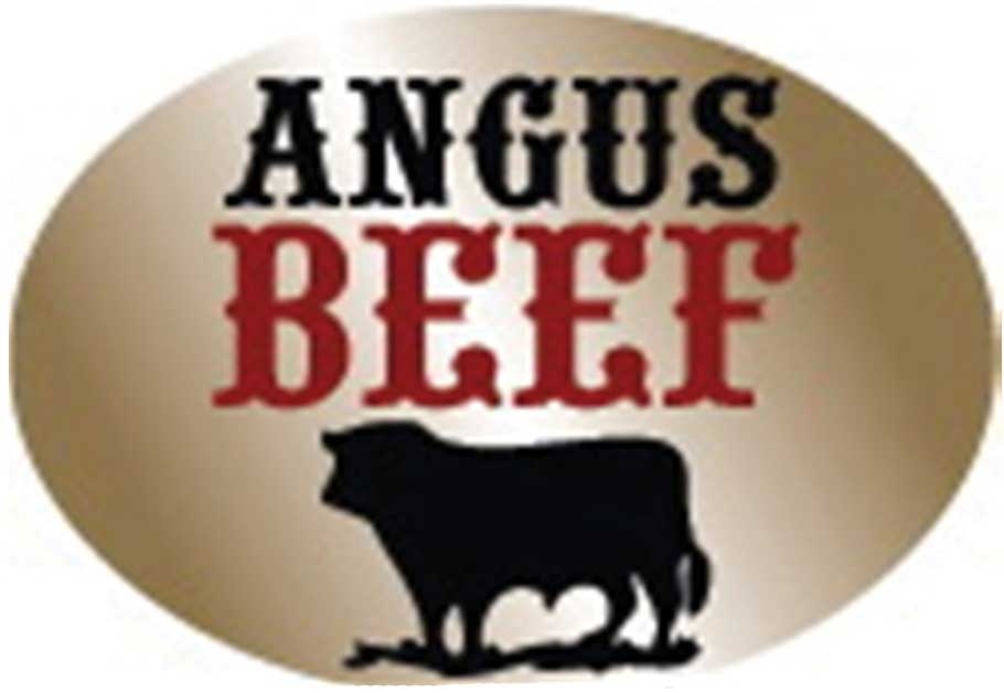 Advanced Labeling Systems Angus Beef Gold Foil Label, 2.2 x 1.5 inch -- 1000 per roll
