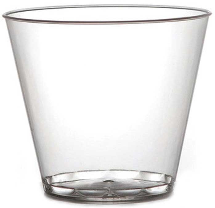 Fineline Quenchers Plastic Clear Old Fashioned Tumbler, 9 Ounce -- 500 per case
