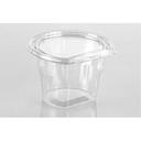 Lacerta Clear Polyethylene Terephthalate Flat Panel Round Cup with Tamper Evident Lid, 9 Ounce -- 240 per case