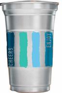 Ball Aluminum Everyday Logo Stocked Print Cup, 20 Ounce Capacity -- 600 per case