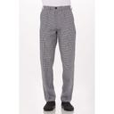 Chef Works Black and White Essential Check Classic Fit Basic Chef Pant for Men, 42 inch