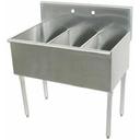 600 Series Stainless Steel Square Corner Scullery Budget Sink with 3 Compartment.21X48 48 inch O.A..