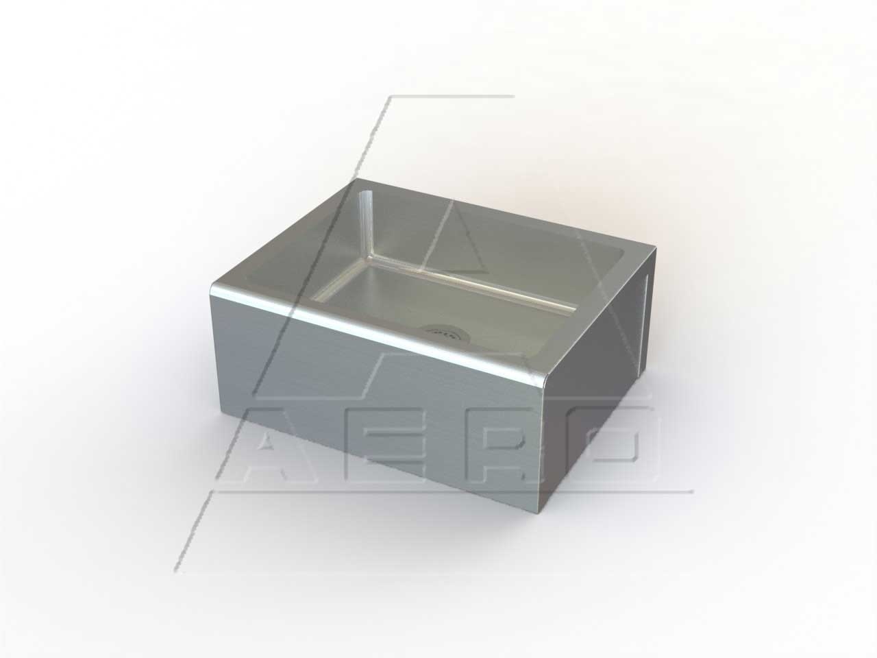 Aero 16 Gauge 304 Stainless Floor Mop Sink, 24 x 19 x 10 inch.