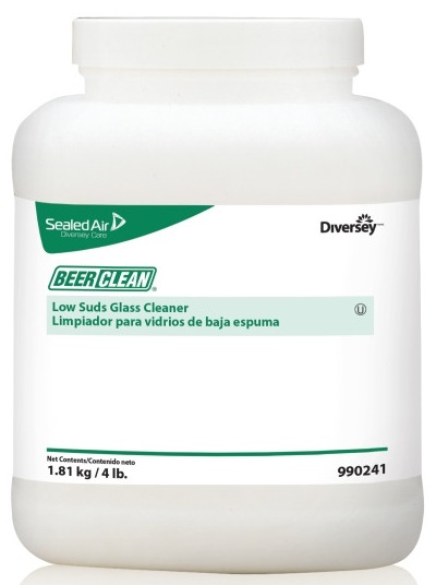 Beer Clean White Low Suds Glass Cleaner, 4 Pound -- 2 per case.