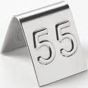American Metalcraft Mini Stainless Steel No.1-99 Number Tent Set, 1 inch Square -- 1 set.