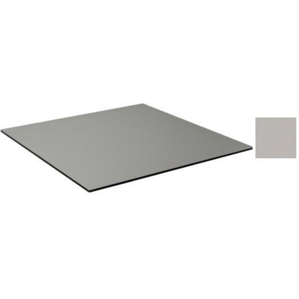 Emu Alf Square Metal Brushed Outdoor Indoor Table Top Only, 24 inch.