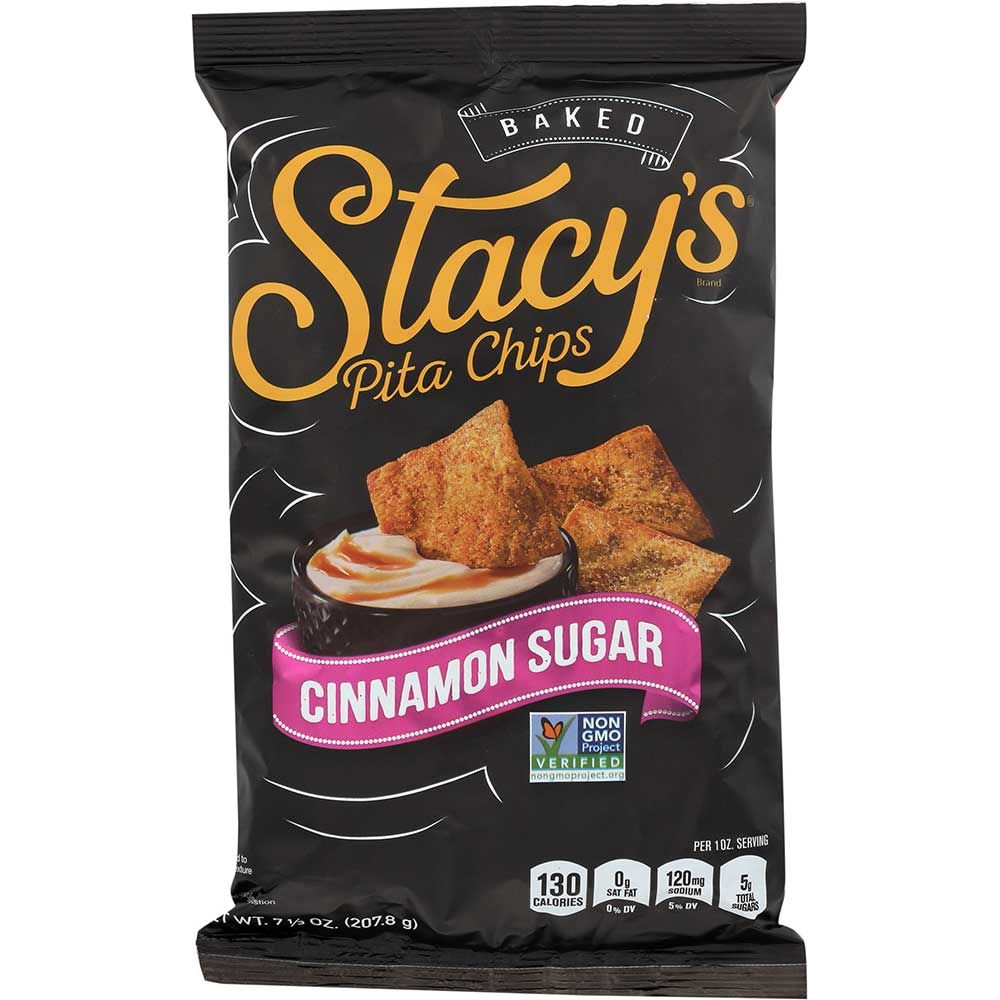 Stacys Cinnamon Sugar Pita Chips, 7.33 Ounce -- 12 per case.