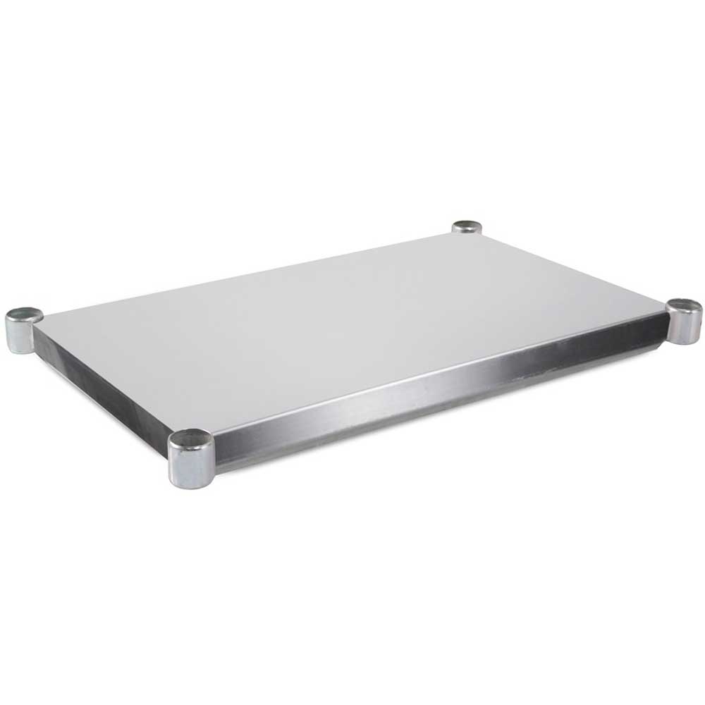 John Boos 14 Gauge Stainless Steel 300 Series Lower Shelves for Dishtable, 108 inch Length.