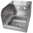 John Boos Stainless Steel Wall Mount Space Saver Hand Sink with Left and Right Splashes, 9 x 9 x 5 inch.