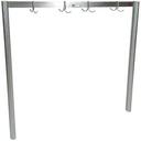 John Boos Table Mount Single Bar Stainless Steel Pot Rack, 36 inch.