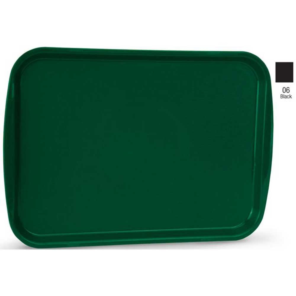 Traex Black Premium Fast Food Tray, 12 x 16 inch -- 24 per case.