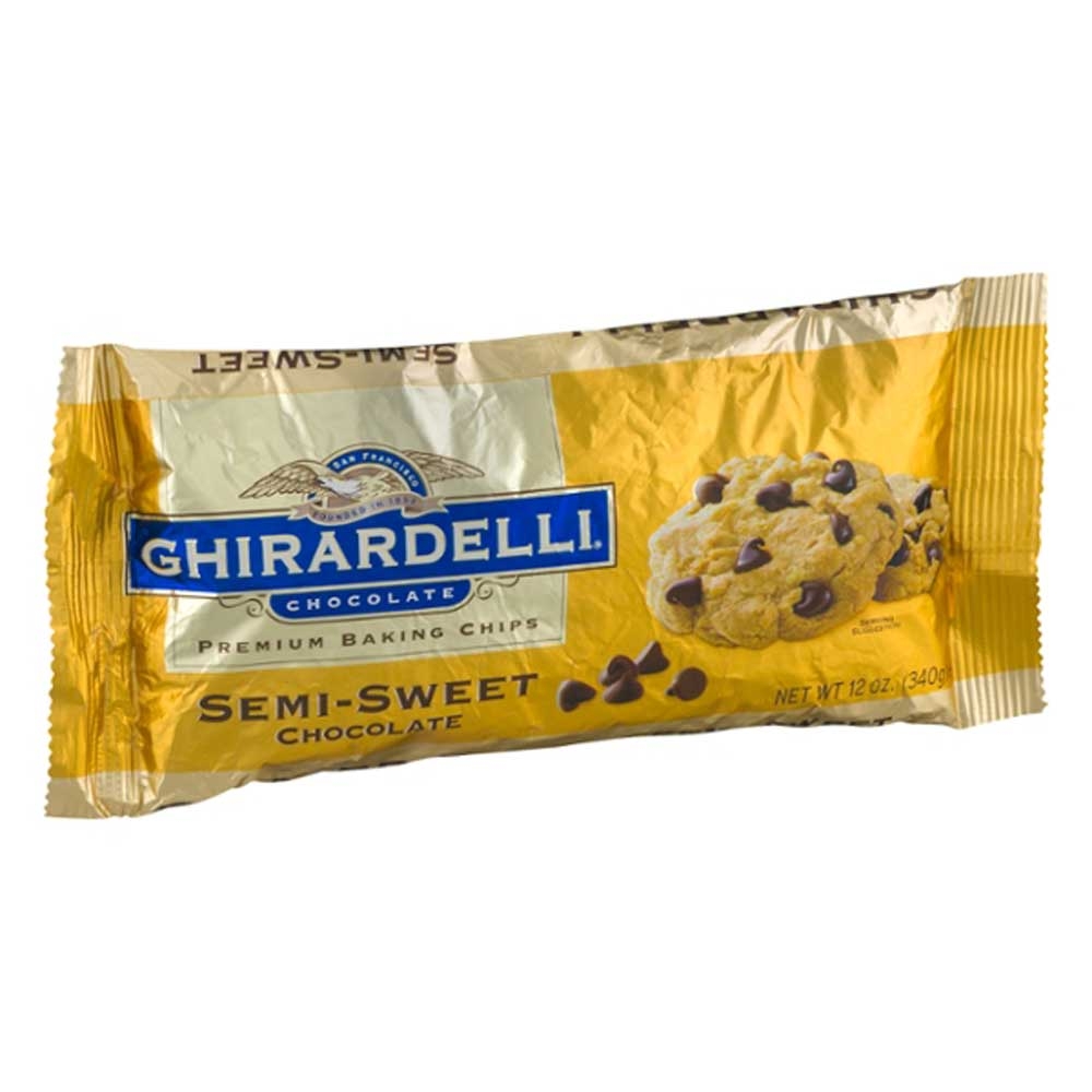 Ghirardelli Semi Sweet Chocolate Chips, 12 Ounce -- 12 per case.