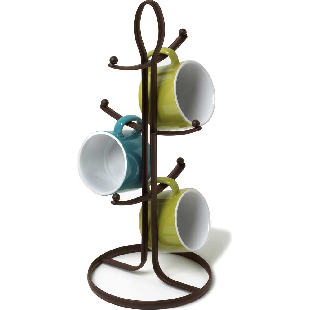 Spectrum Ashley Bronze Mug Holder, 15.25 x 6.75 x 6.75 inch.