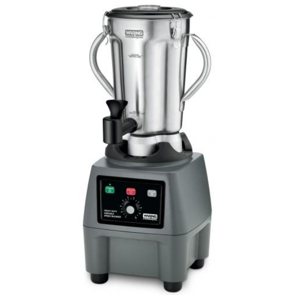 Waring Commercial One Gallon 3.75 HP Variable Speed Food Blender with Spigot Function, 120 Volts.