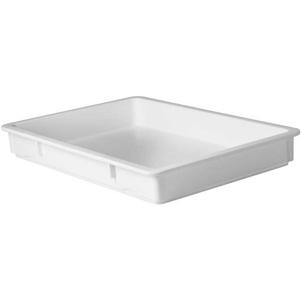 Winco Polypropylene Dough Box, 17 1/2 x 25 1/2 x 3 inch -- 6 per case.