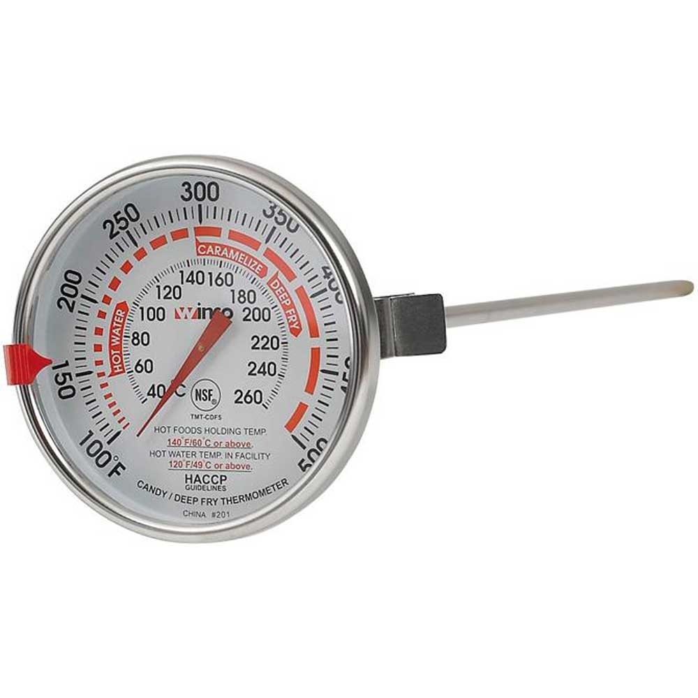 Winco Deepfry/Candy Thermometer, 100-500 Degree Fahrenheit -- 12 per case.