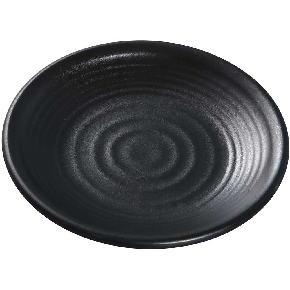 Yanco Asian Style Melamine Round Black Pearl Plate, 6 inch Diameter -- 48 per case.