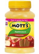 Motts Cinnamon Apple Sauce, 24 Ounce Pet Jar -- 12 per case.