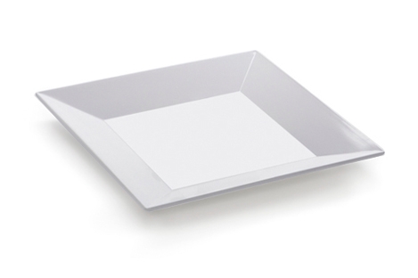 GET Enterprises inc Siciliano Melamine Square Plate, 6 inch -- 12 per case