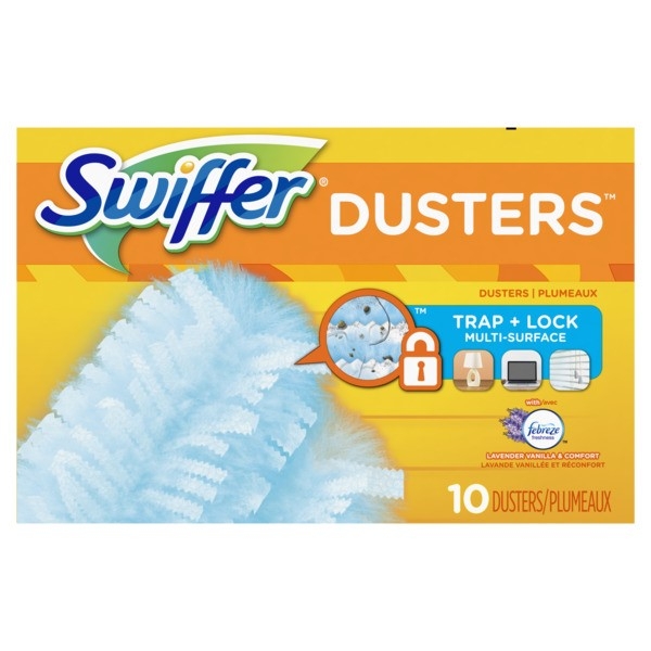 Swiffer Febreze Lavender Vanilla and Comfort Scent 180 Dusters Refills Only, 10 count per pack -- 4 per case.