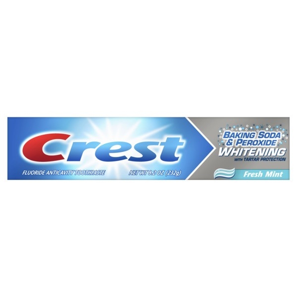 Crest Baking Soda and Peroxide Whitening Fresh Mint Toothpaste, 8.2 Ounce -- 24 per case.