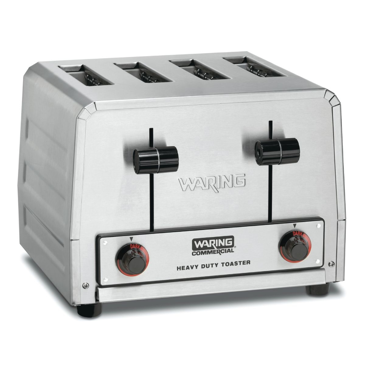 Waring Heavy Duty Stainless Steel Four Slice Pop Up Toaster, 120 Volt.