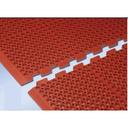 Cactus VIP Duralok Black Bevel Edge Style Grease Resistant End Cut Interlocking Kitchen Mat, 38 x 61 inch.