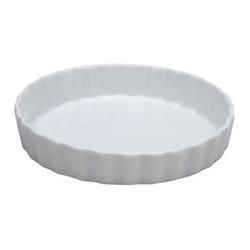 Market Buffet Collection Porcelain White Fluted Quiche Dish, 6 Ounce -- 24 per case.
