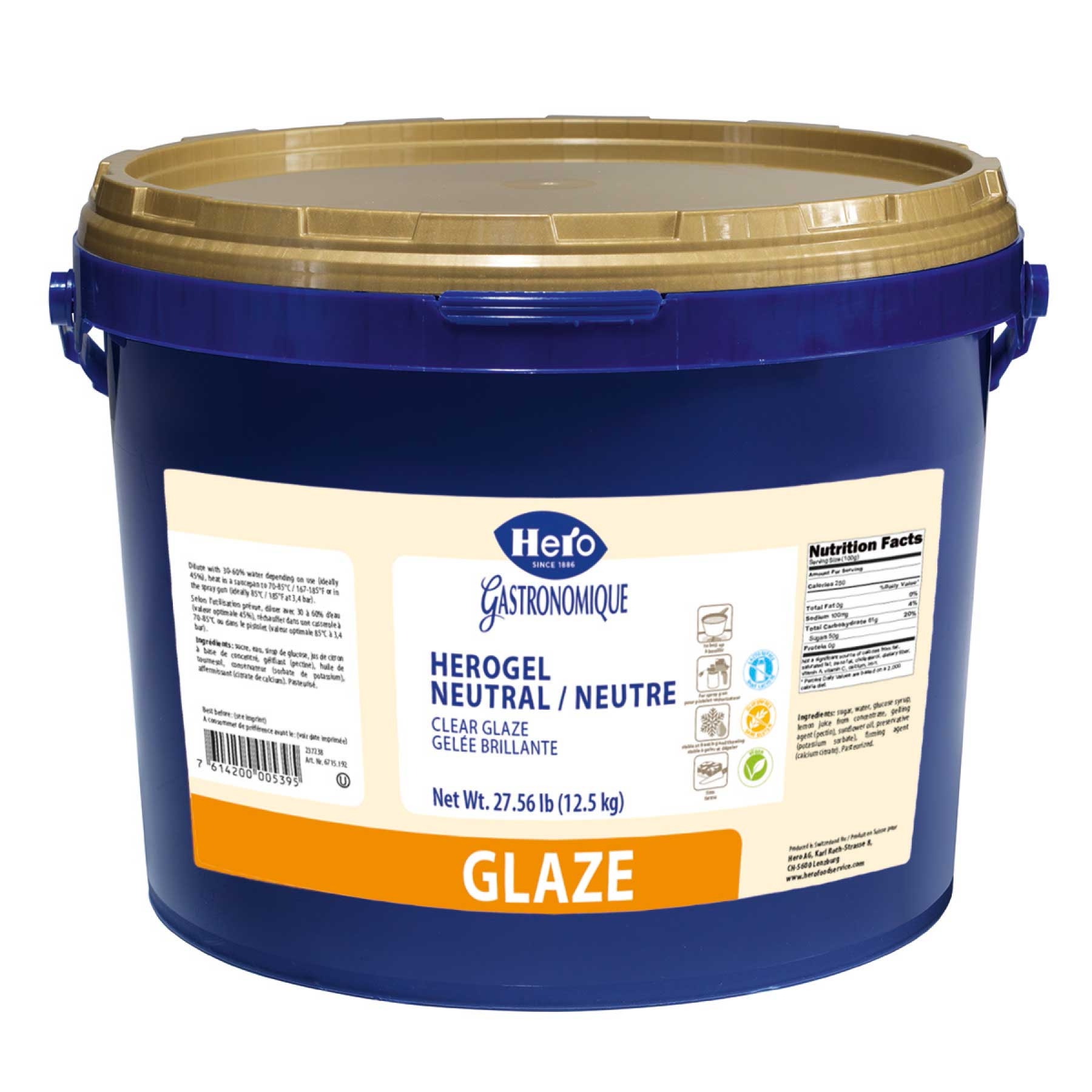 Hero Concentrated Clear Firm Herogel Glaze, 27.5 Pound.
