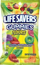 LifeSavers Sour Gummies - 7 oz. peg bag, 12 per case