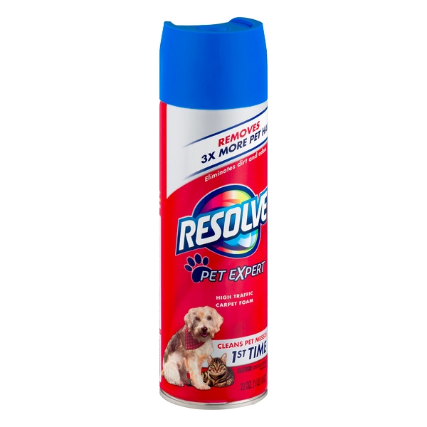 Resolve Pet Formula High Traffic Carpet Cleaner Foam, 22 Ounce -- 12 per case.