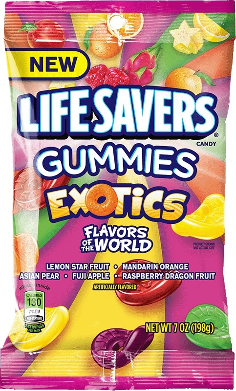 Life Savers Gummies Exotics, 7 ounce -- 12 per case