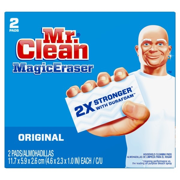 Mr Clean Original Magic Eraser - 2 per pack -- 12 packs per case.