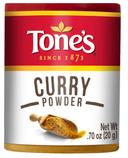 Tones Curry Powder - 0.7 oz. jar, 144 per case