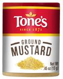 Tone Brothers Ground Mustard Spice, 0.45 Ounce -- 144 per case.