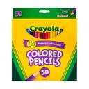 Crayola Colored Pencils - 50 per pack -- 12 packs per case.