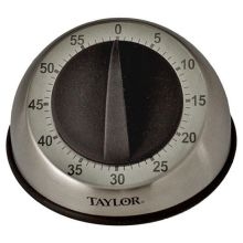 Taylor Stainless Steel Mechanical Long Ring Cooking Timer, 3 3/4 inch -- 6 per case.