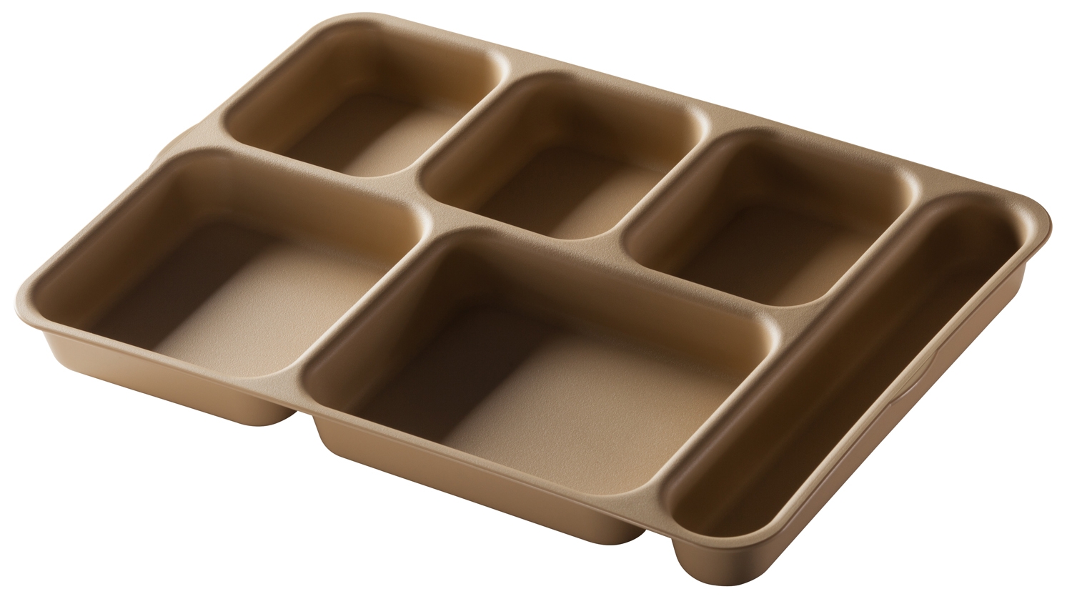 Cambro Co Polymer Six Compartment Separator Tray, Tan, 7/8 X 14 X 1 3/8 inch -- 24 per case.
