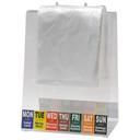 Daymark Clear Portion Bag, 6.5 x 7 inch - 2000 per box -- 4 boxes per case.